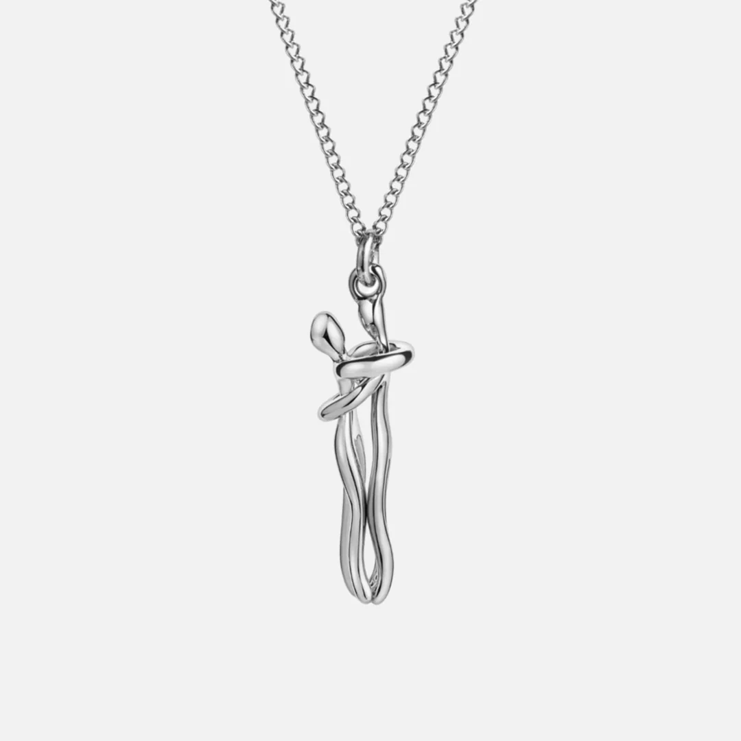 💞 “Embrace of the Soul” – Symbolic gold and silver necklace