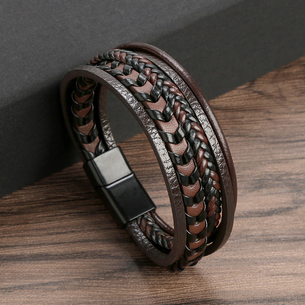 Leather men's bracelet – rugged, stylish, and timeless (Buy one, get one free)